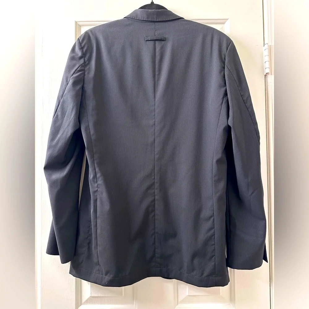 Jean Paul Gaultier Homme Lightweight Virgin Wool Blazer 40 Italy Pinstripe VTG